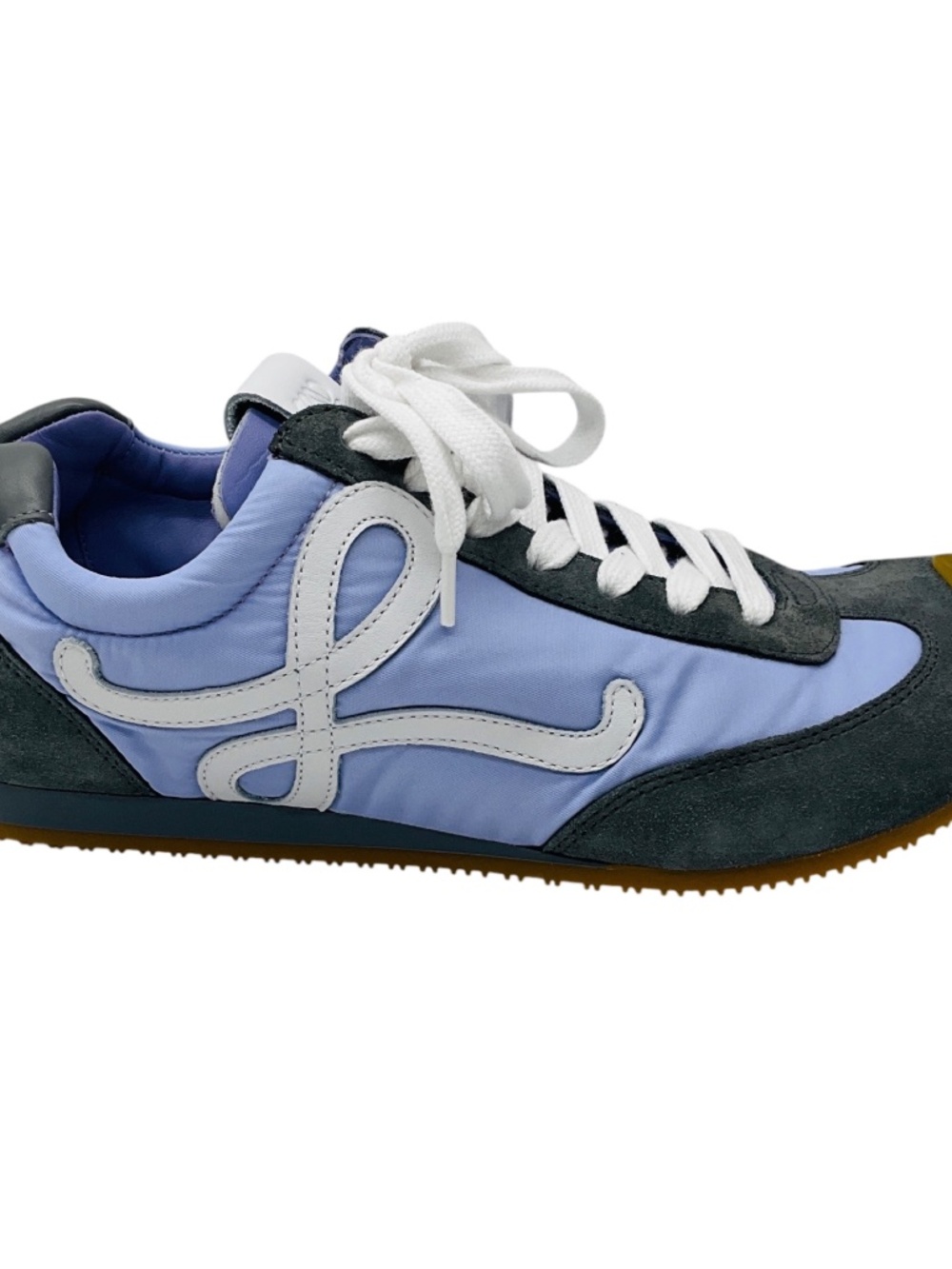 LOEWE LIGHT PURPLE / WHITE / DARK GRAY BALLET RUNNER SUEDE AND NYLON SNEAKERS - Picture 2 of 9